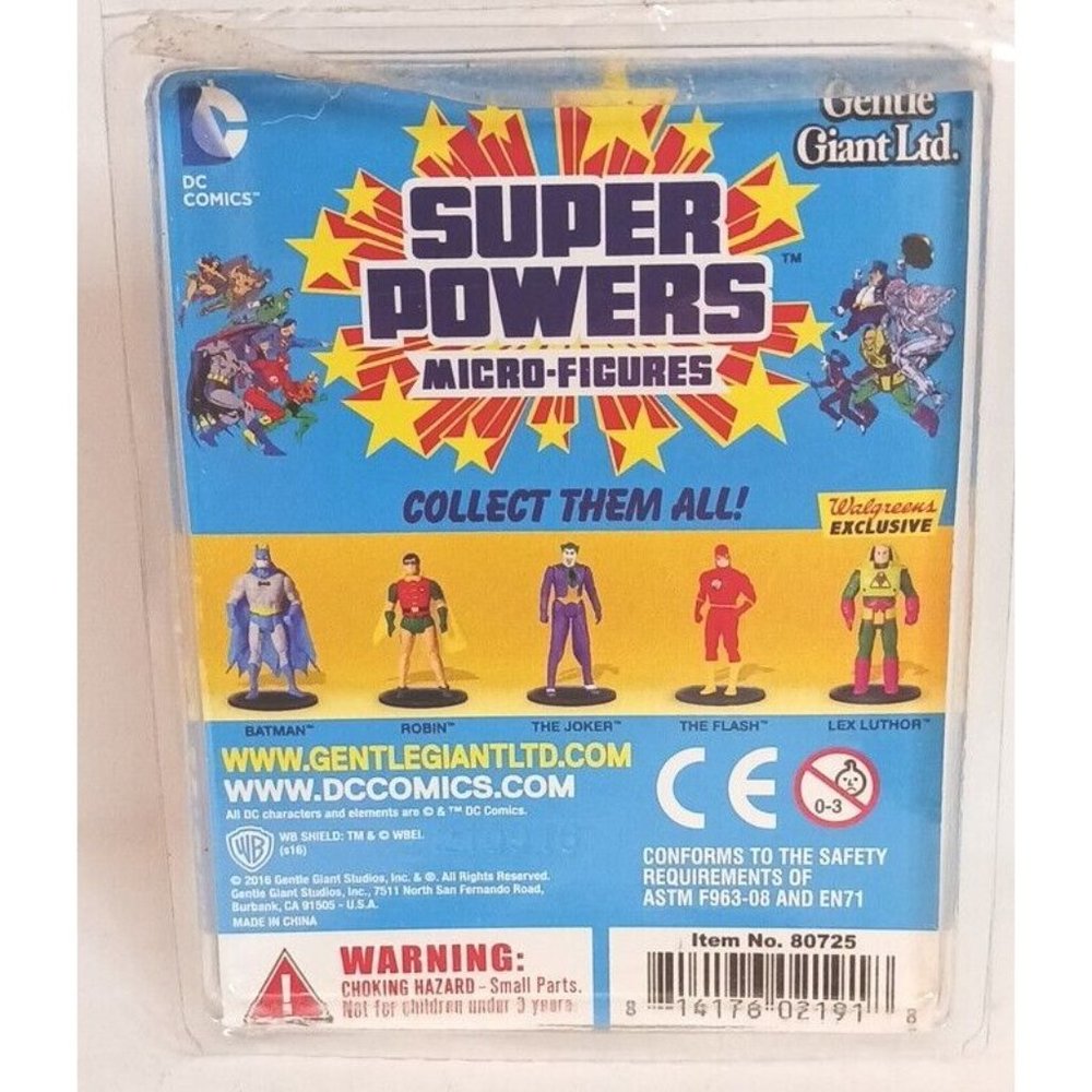 DC Comics Batman Super Powers Micro-figure 2016 Gentle Giants New Open Box - Picture 3 of 3